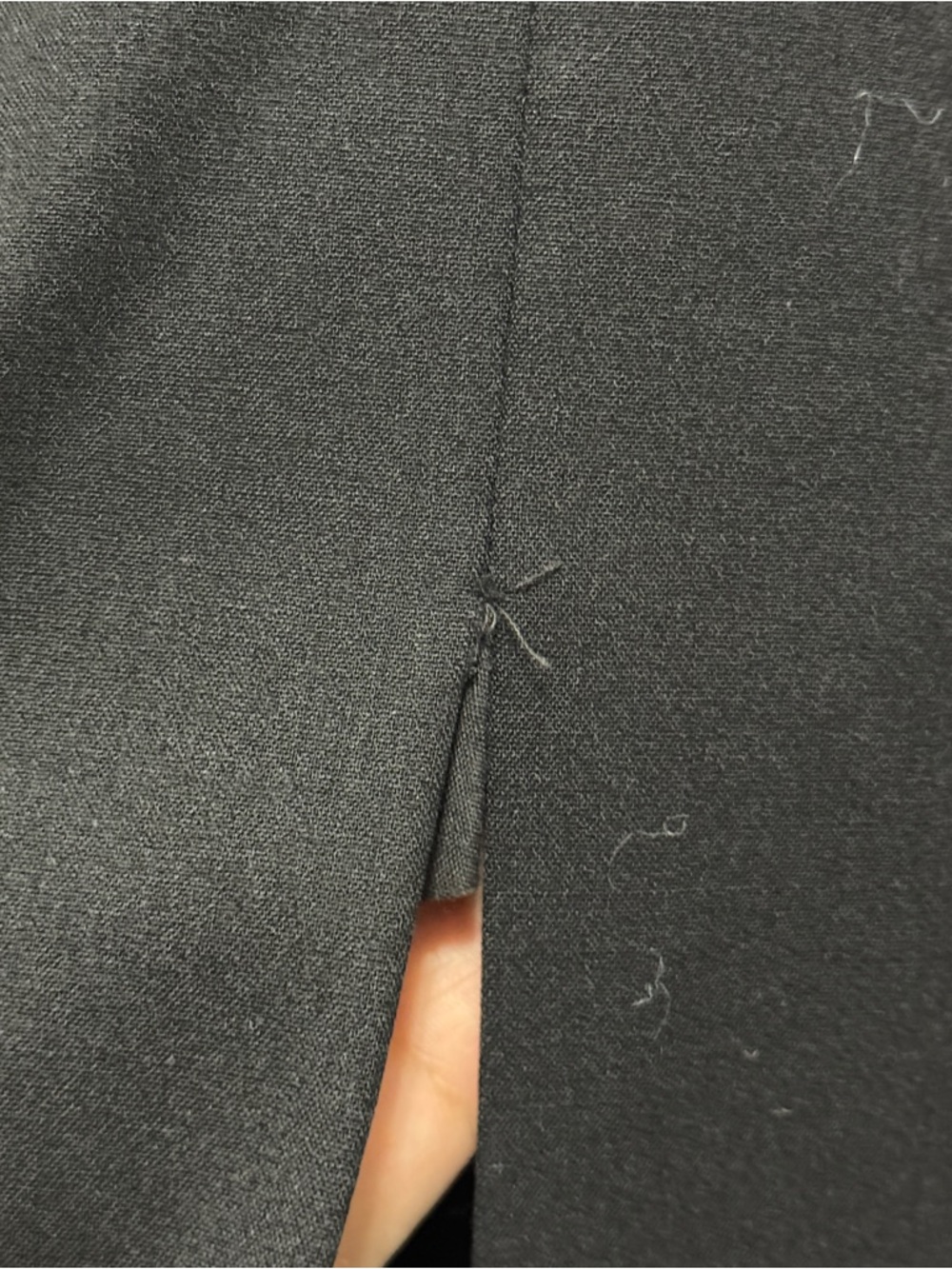 Lafayette148 Center Pleat Wool Dress Black Size 10 Luxury Cocktail Office Wear - Picture 9 of 13